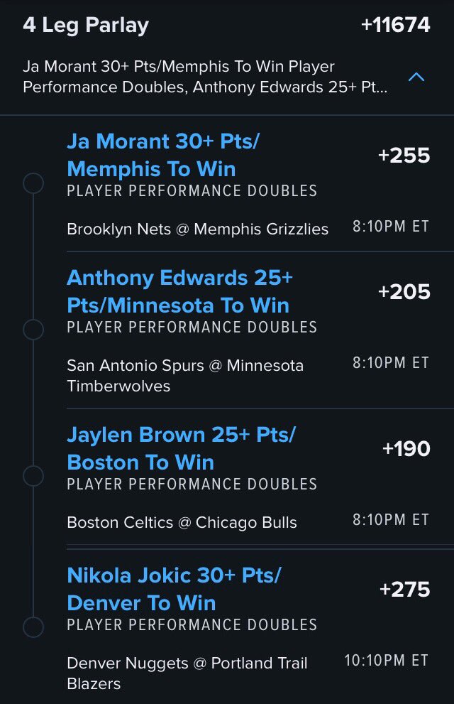 Very busy today so last play

(Back to business tmrw 🚨🎟)

So to make up for it ill give $500 to someone who RTs/Likes when this hits 

#gamblingtwitter #NBAtwitter