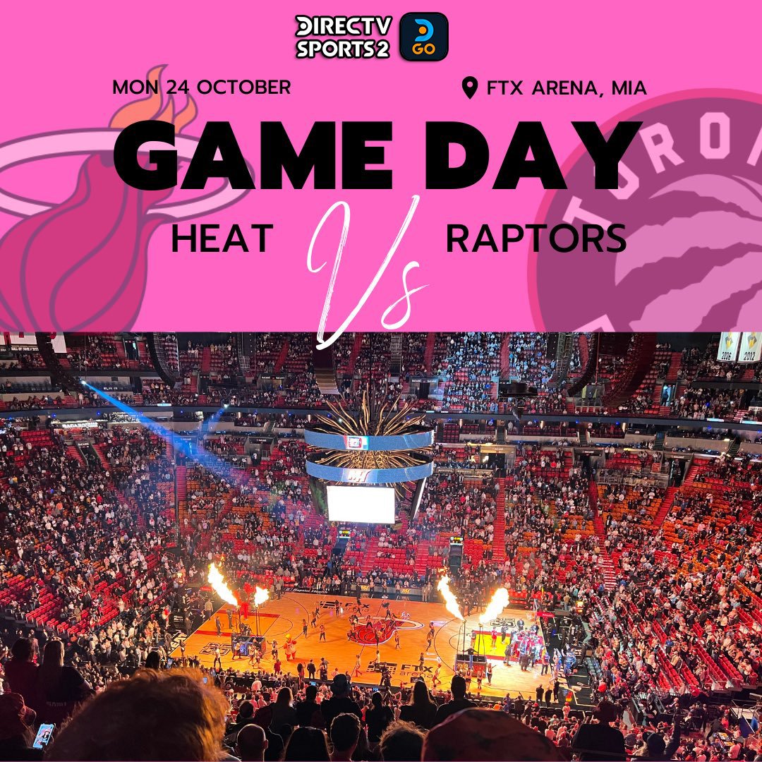 PosteBajo23's tweet photo. 🏀 #NBA | @Raptors (#WeTheNorth) vs. @MiamiHEAT (#HeatCulture)
🎙️ Relator: @fedetoral
🎙️ Comentarista: @NicoFazio
📺 @DIRECTVSports 2 (612 SD | 1612 HD)
20:30 🇦🇷🇺🇾🇨🇱
19:30 🇻🇪
18:30 🇨🇴🇵🇪🇪🇨
💻📱 @DIRECTVGO
🤳 #NBAenDIRECTV - #KiaTipOff22 
Dale RT 🔃 https://t.co/iD4QvjwfhA