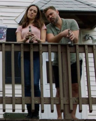 Fact12387039's tweet photo. #Burzek standing shoulder to shoulder, looking at THEIR backyard, at THEIR house, assessing the birdhouse made by Adam for THEIR daughter. 
Don't ask me how,but when I started watching #ChicagoPD I knew they'd end up here. I saw it. 
Soulmates❤ https://t.co/FZ7Jo5uuQE