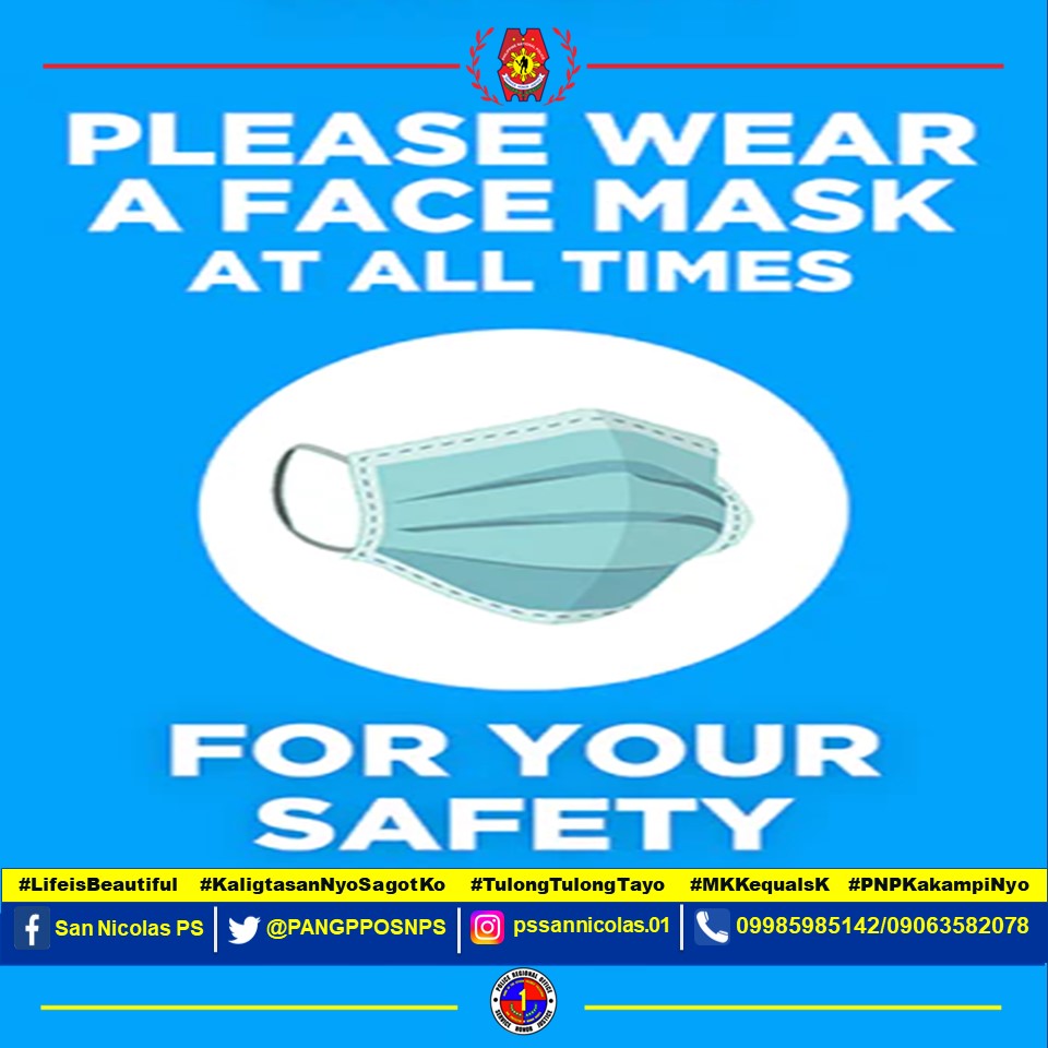 PANGPPOSNPS's tweet photo. SAFETY TIPS ON COVID-19

#LifeIsBeautiful
#KaligtasanNyoSagotKo
#TulongTulongTayo
#MKKequalsK
#PNPKamkampiNyo
#LagingHandangMaglingkod

PRO1 Regional Director
PD Pangasinan PPO

CTTO https://t.co/EEKyIcaW1p