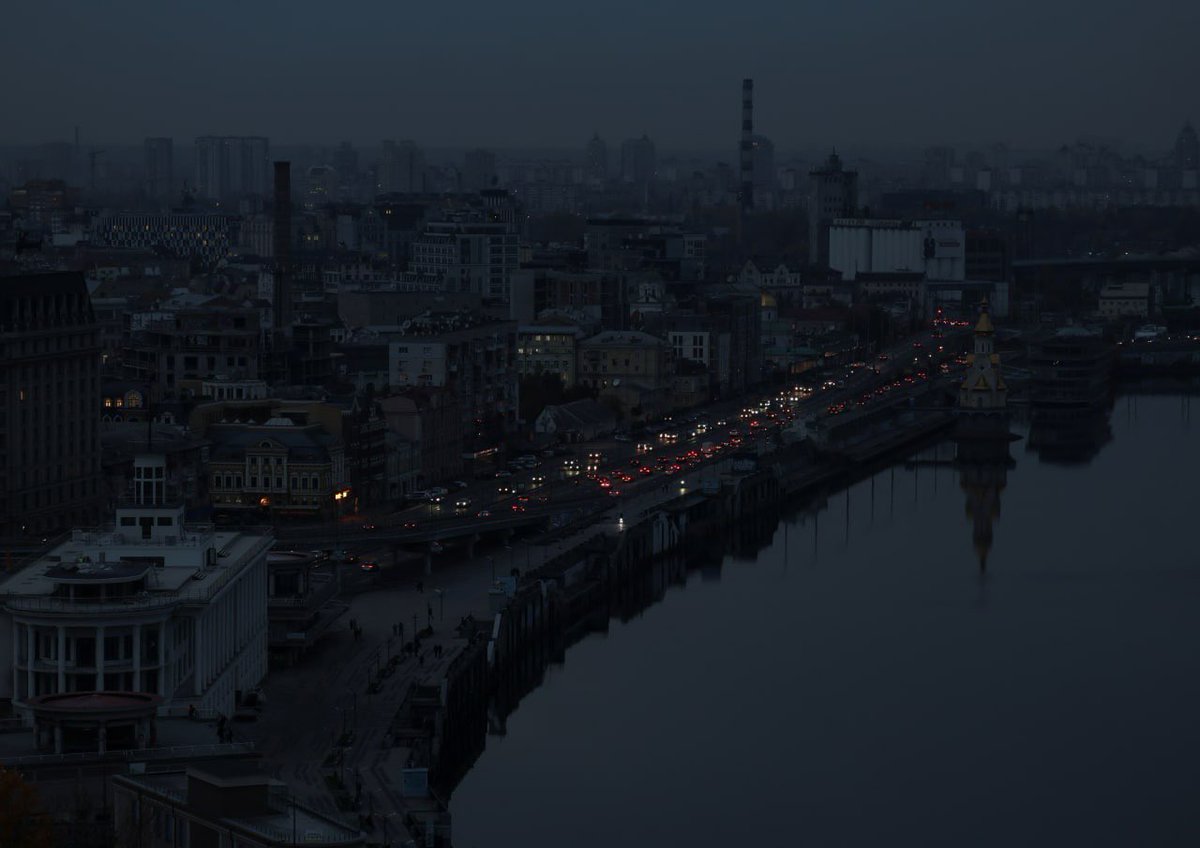 Kateryna_Kruk's tweet photo. “Without the light or without you? Without you”

Can’t think of any other words than this legendary @ZelenskyyUa address to russia when looking at today’s photos of Kyiv by #Reuters. https://t.co/XVpYOTEcgY