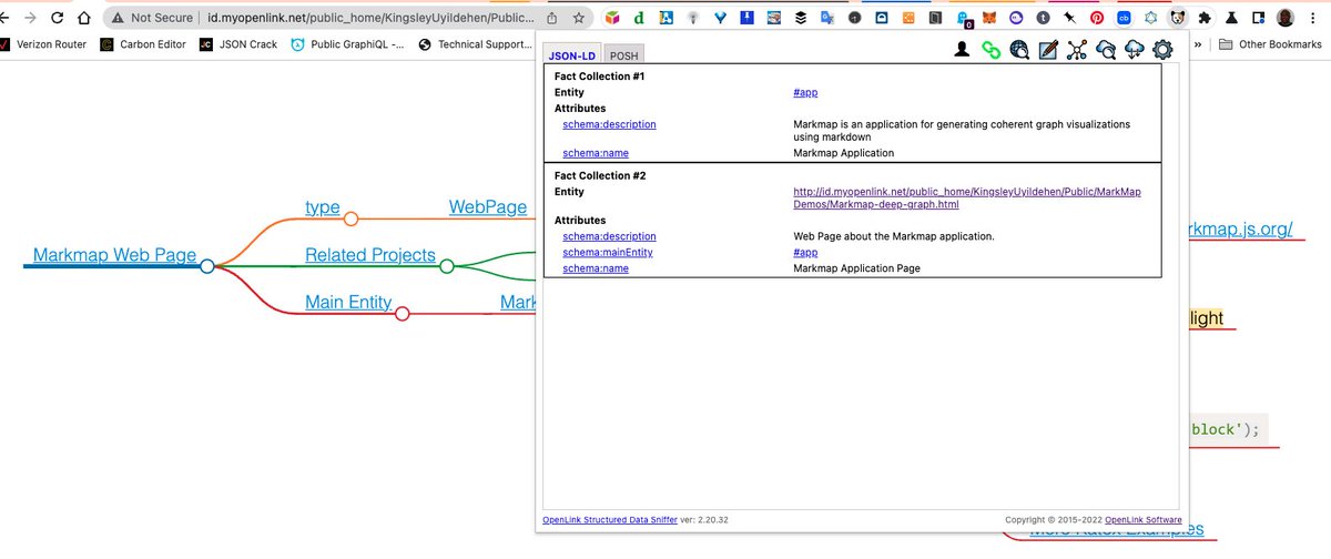 kidehen's tweet photo. Another #Markmap doc revision comprising a deeper graph.
Markdown: https://t.co/pN2hKdWejF
Interactive #HTML doc: https://t.co/dz6honKjgp
#LinkedData #SchemaOrg #KnowledgeGraph #Markdown #GraphVisualization #DataVisualization #LinkedDataApps https://t.co/pBVI1d17WD