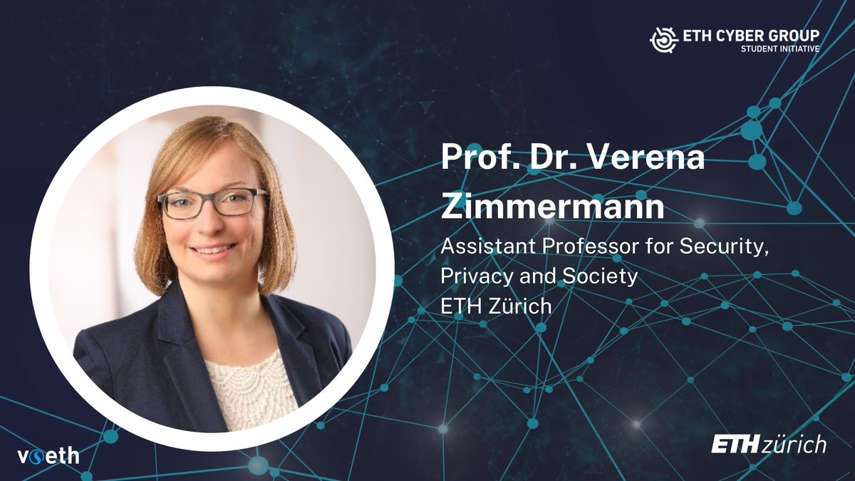 The first keynote speaker at the #ETH Cyber Group Meet &amp; Greet 2022 will be <a href="/VerenaZim90/">Verena Zimmermann</a>! We are excited to hear her thoughts on our theme "Humans: The Weakest Link in Cyber Security?"! 🤔

Want to attend as a cyber security professional? Register here: lnkd.in/eDeuCgWJ