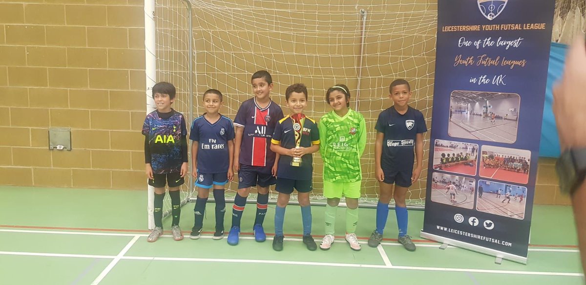 leicsfutsal's tweet photo. Congratulations to the winners from the power play festival 🏆👏 

▪️Under 9 winners- SFK

▪️Under 12 winners- City of Peterborough FC

▪️Under 15 winners- SFK

▪️Under 15/16 Girls winners- City of Peterborough FC https://t.co/KreokGpCB1
