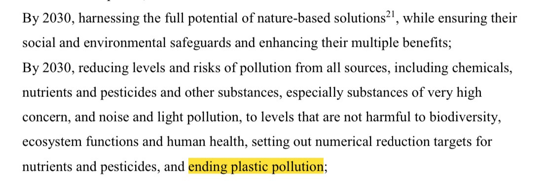 🔴Council of the EU aligned language on #post2020 Biodiversity Agenda with reduction targets to “End #Plasticpollution ” READ: consilium.europa.eu/media/59787/st…