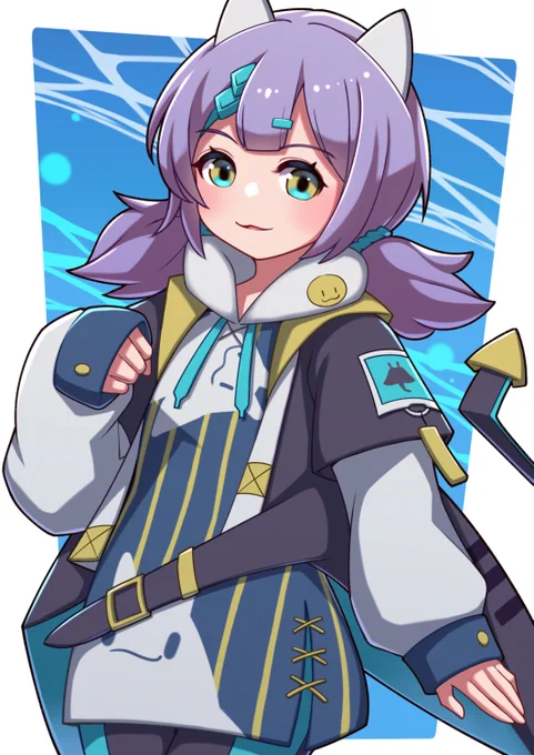 Commission for  !(Halfbody comms, thank you!)Cute manta girl Manaka, she is so cute!I had so much fun drawing her costume, complete with adorable character and manta features!Thank you!#commissions 