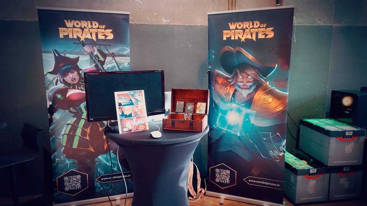 The Pirate Booth is all setup for the EsportsConvention in Solingen! 
Come say hi if you see us mateys🏴‍☠️ 

#esportsconvention #solingen #ADA #CardanoCommunity #Cardano #NFTCommunity