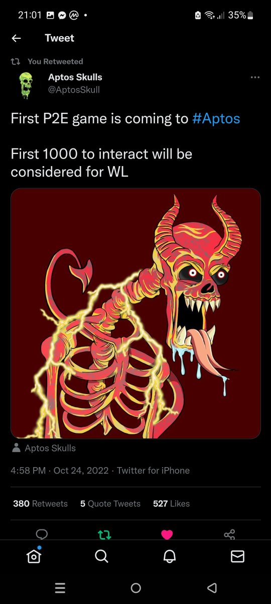 EX0AIM's tweet photo. @AptosSkull Good luck  Aptos skulls https://t.co/WOvCeHuzOj