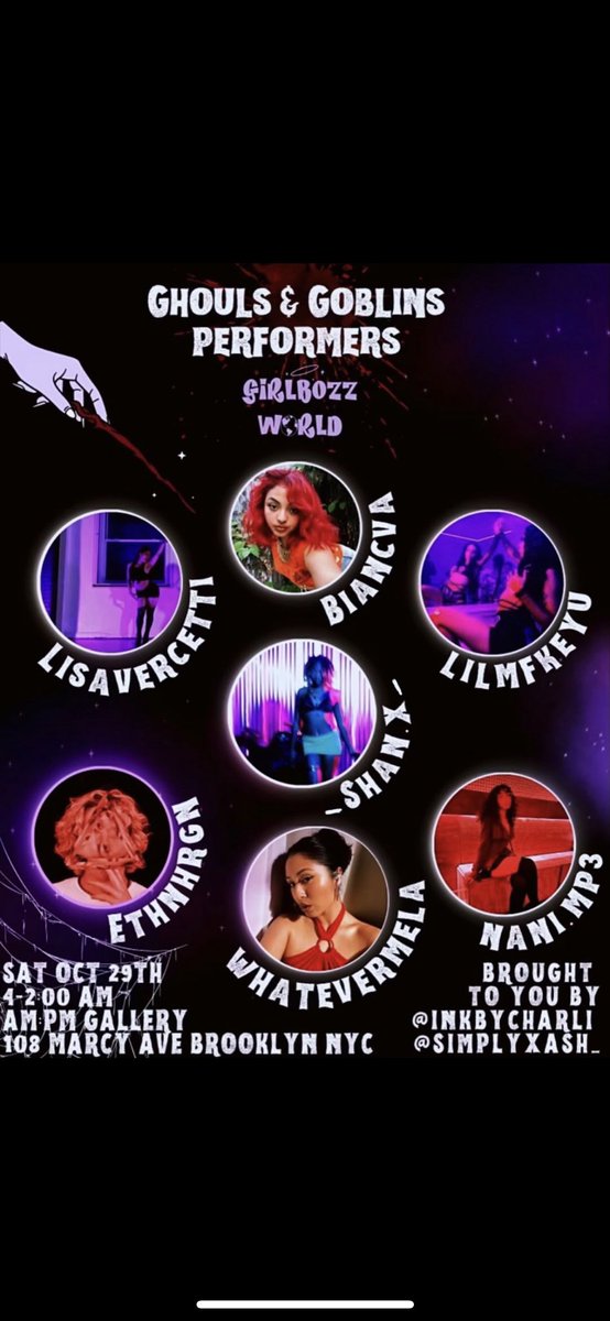 VisionVerse_VVS's tweet photo. @shandotx_ has a show this Saturday! If Halloweens your fav holiday too get dressed up and meet us at 108 Marcy Ave in BK this Saturday! See you at 4pm :)🎃👻 https://t.co/OJLSELrxUx