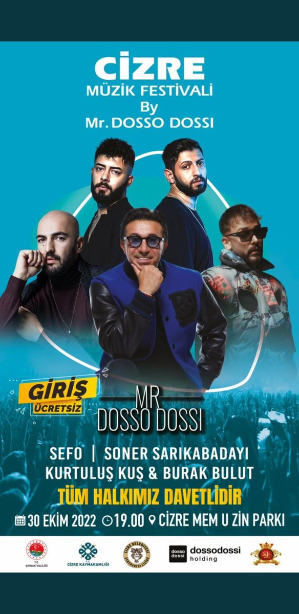 #cizre 
Gerçek cizrelilerin bu konsere sahip çıkması gerek