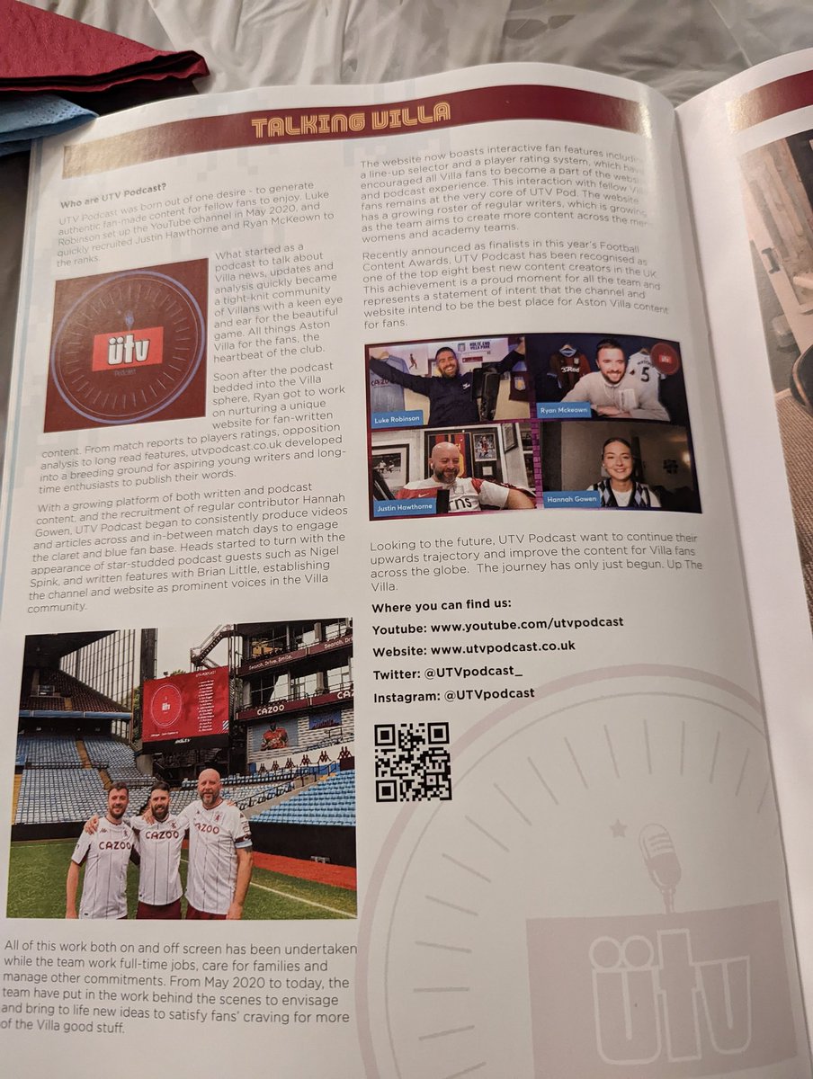 UTVFANCHANNEL's tweet photo. We're at the #just14 promotional trailer evening UTV
#avfc https://t.co/N4jB8euA5J