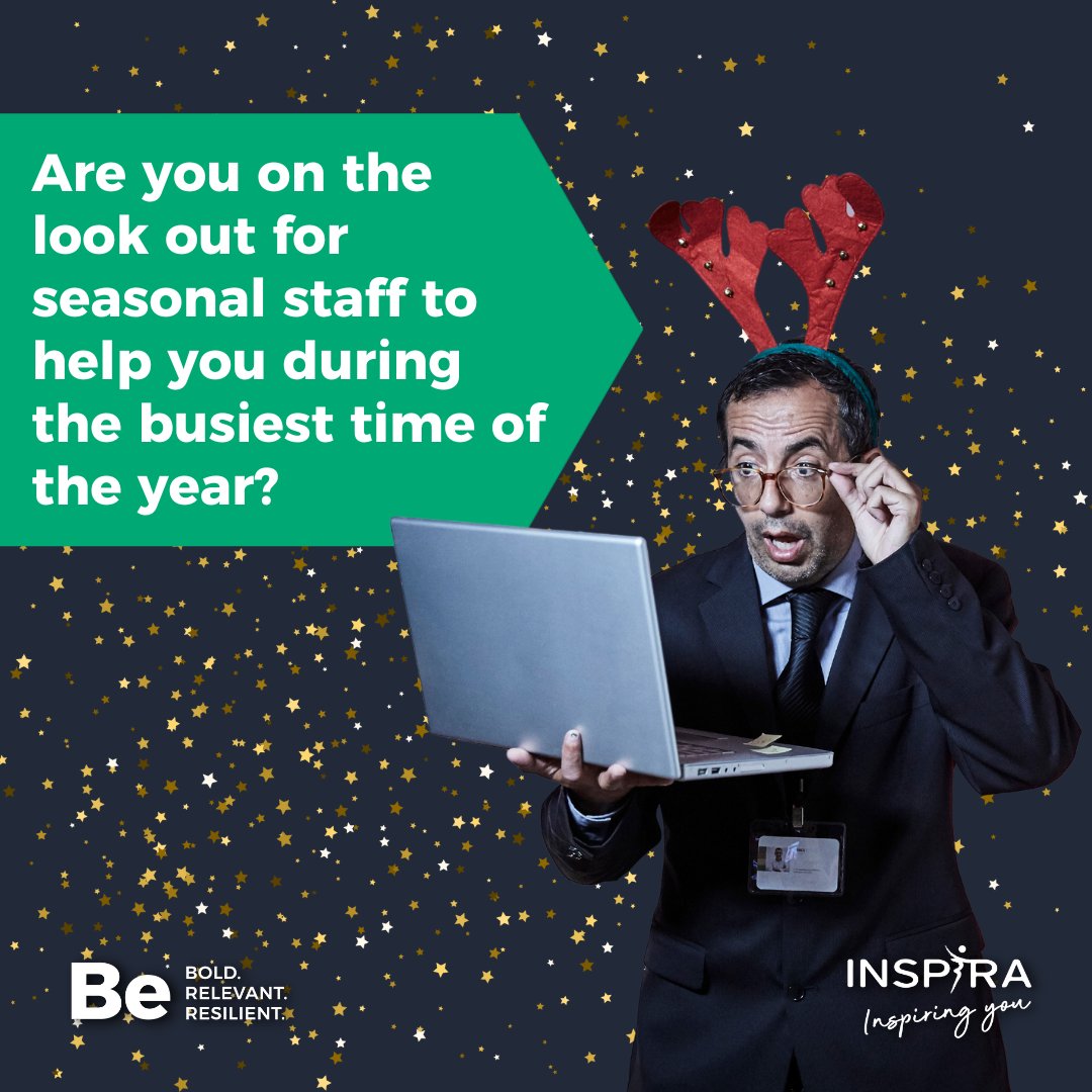 inspiraforlife's tweet photo. Looking for seasonal staff, to help you out during the upcoming busy months?

Look no further- we can help you find them! 

Get in touch!  
☎️03456588647
💻️https://t.co/FA9HldalKH

#employers #seasonaljobs #christmasjobs #seasonalemployment #christmas #recruiting #hiring #jobs https://t.co/FbMSEffIN6