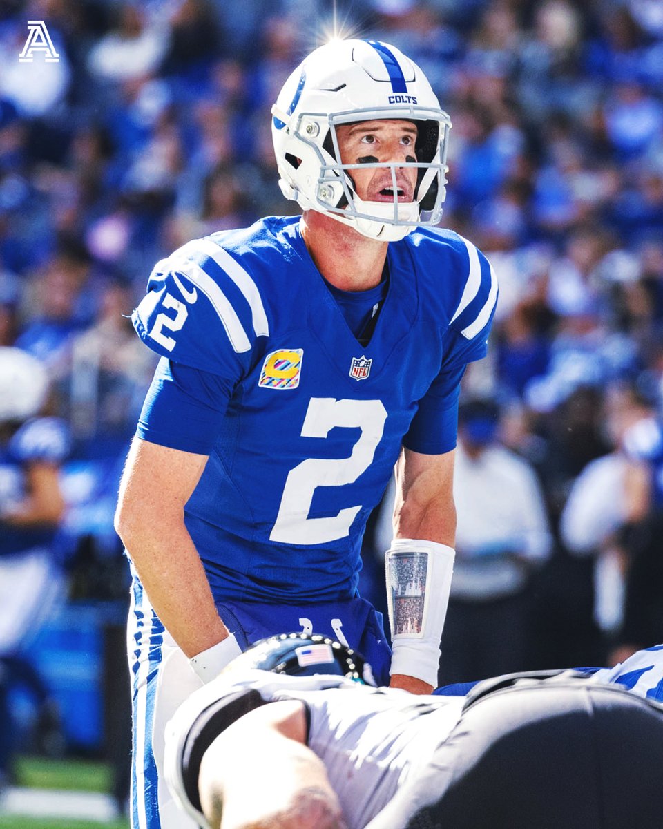 TheAthletic's tweet photo. The Colts are making a change at QB.

Sam Ehlinger will replace Matt Ryan under center, starting in Week 8 vs. Washington.

"Right now the move is for Sam to be the starter for the rest of the season," said Frank Reich. https://t.co/Rw8tzBZLwq