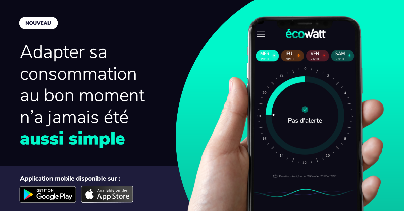rte_france's tweet photo. #EcoWatt sur mobile, qu'est-ce qui change ?

En plus des prévisions à 4 jours, l'application désormais disponible sur Google Play et App Store envoie des notifications aux moments exacts où effectuer les éco-gestes est le plus utile les jours de tension.

IN-DIS-PEN-SABLE.