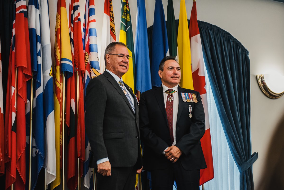 MC_o_S's tweet photo. On October 7, people gathered to the government house to witness as well as receive the Queen Elizabeth II Platinum Jubilee Medal by His Honour the Honourable Russ Mirasty. 

We are proud of MCoS' Executive Director, Rhonda Rosenberg,  for being one of the medal recipients. 👏 https://t.co/5mPzrzqVj7