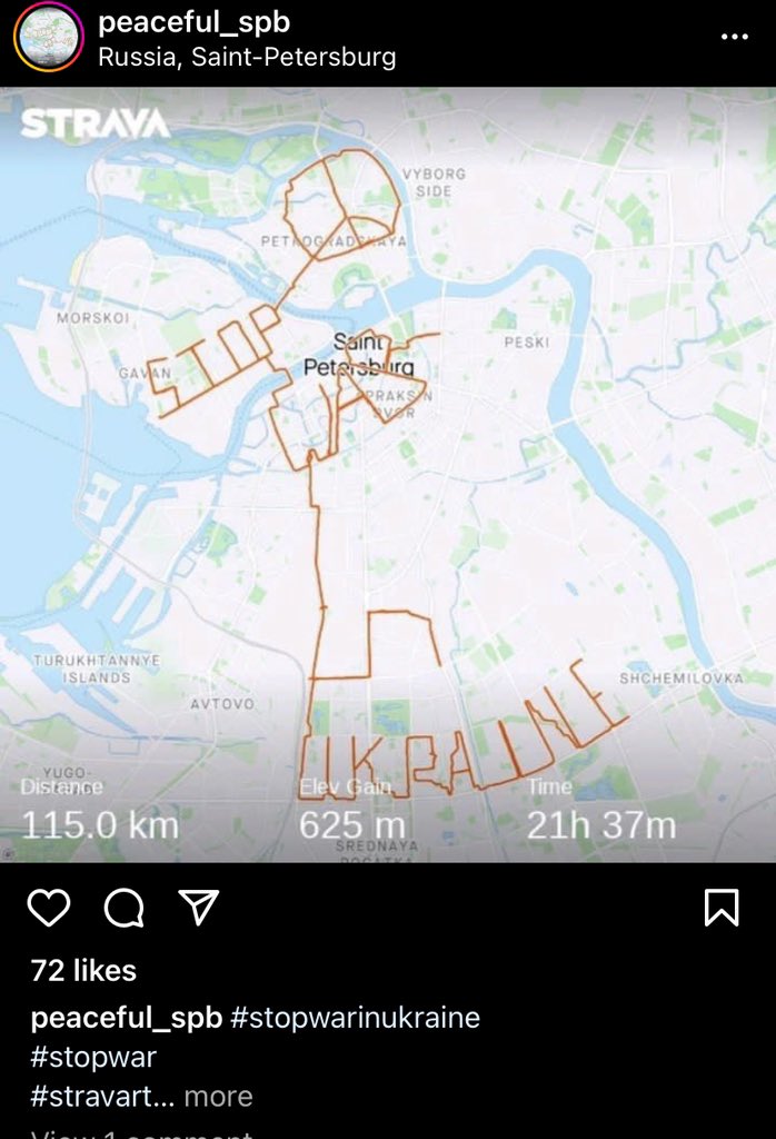 Somebody makes interesting walks in Saint-Petersburg