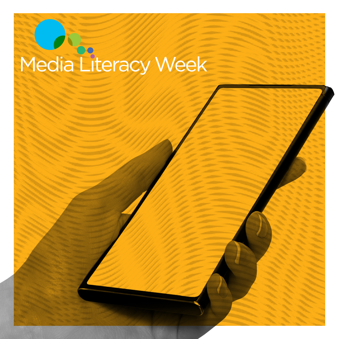 It's Media Literacy Week! Hosted by @MediaSmarts, this week shares information that helps us stay safe online, analyze what we see in the media, evaluate sources of information, and more. Learn more about digital media literacy and find resources here: ow.ly/BuT950LjfG7