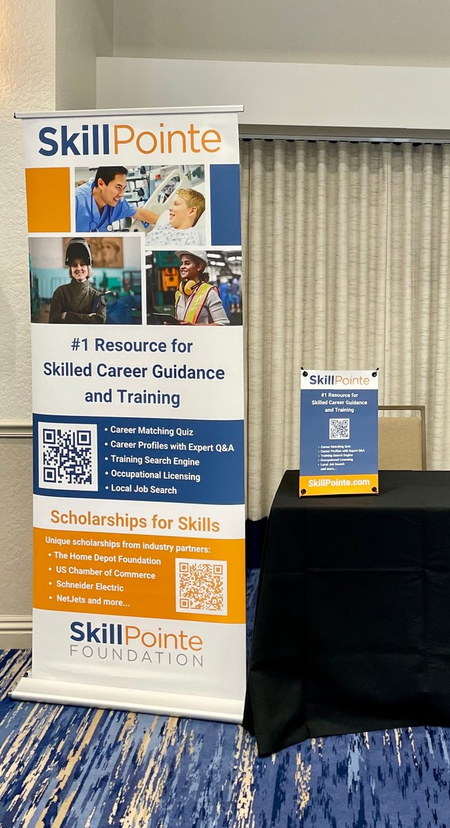 skillpointe's tweet photo. Attending this week's 2022 @ncmpr_national conference in St. Petersburg? #ncmprD2 Come visit us at our booth to talk about the bright future of the #skilledtrades #communitycolleges https://t.co/7KV7etKm3F