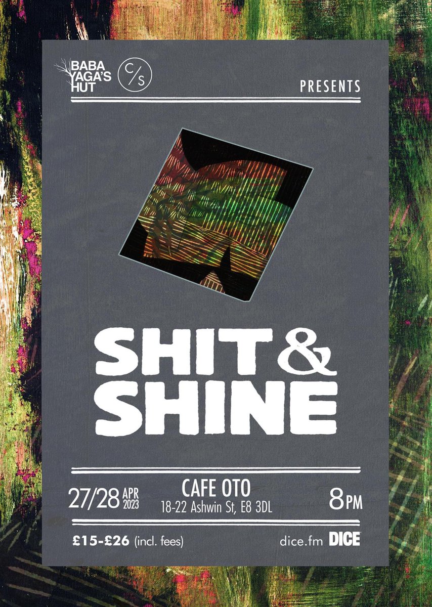 Shit & Shine are playing two nights at @Cafeoto for @byhut!!!! dice.fm/event/rbpq5-sh… New album ‘New Confusion’ out on Friday! shitandshine.bandcamp.com/album/new-conf…