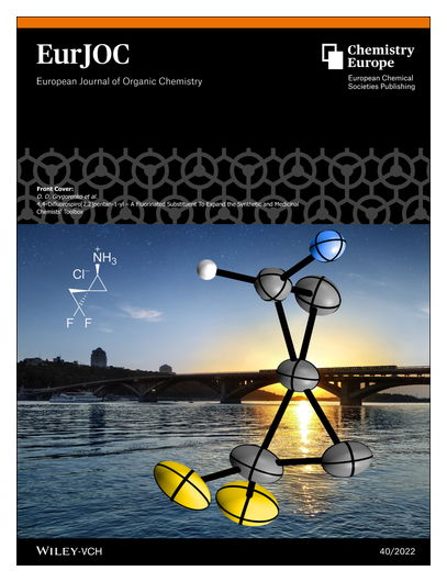 EurJOC's tweet photo. #OnTheCover 4,4-Difluorospiro[2.2]pentan-1-yl: A Fluorinated Substituent to Expand the Synthetic &amp; Medicinal Chemists' Toolbox @DrGregor2 @BVashchenko @KMelnykov @EnamineLtd @KyivUniversity https://t.co/3gerS0yqwa https://t.co/NzkkjytJOW
