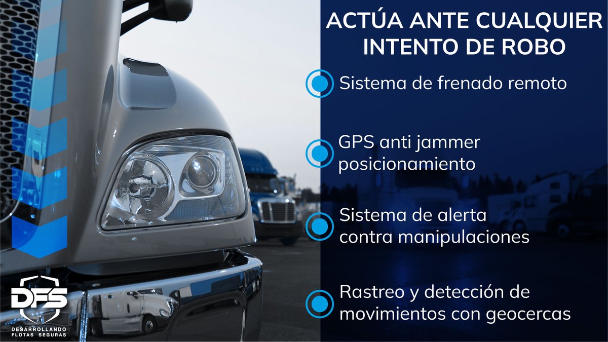 FlotasSeguras's tweet photo. El blindaje tecnológico correcto puede garantizar la seguridad de tu flotilla ante cualquier intento de robo 🚛 🛡️.
Contáctanos 👉 https://t.co/EzjiEKTAjZ 
#Seguridad #Tecnología #FlotasSeguras #TransporteDeCarga #Telemetría #DFS #DashCams https://t.co/JF1uX8GSqw