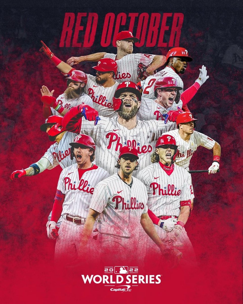 The Phillies are undefeated at home in the playoffs⚾, beating both the Padres and Mother Nature 🌧️to advance to the World Series in a rain and champagne🍾 soaked game five. Let's Go Phillies🔥! #phillies #worldseries #baseball #happymonday #postseason #redoctober
