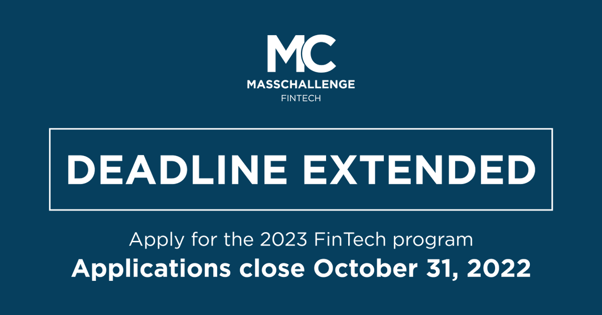 ⏱EXTENSION: You miss 100% of the apps you don't submit. #FinTech apps are now due Oct 31 Questions? Hop into the last 2 Office Hours below! APPLY NOW 👉 hubs.li/Q01qw5gw0 #accelerator #startups #web3community #Insurtech #regtech