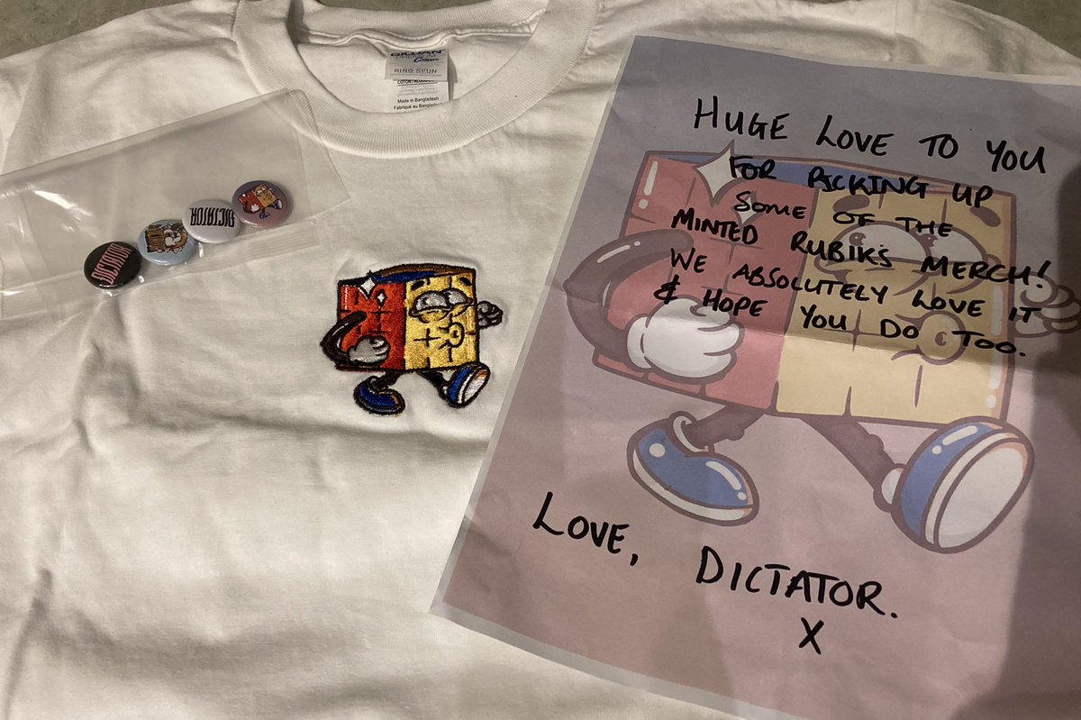 I’m a dic 🙌 loving the extra goodies @Dictator_Band thank you xx