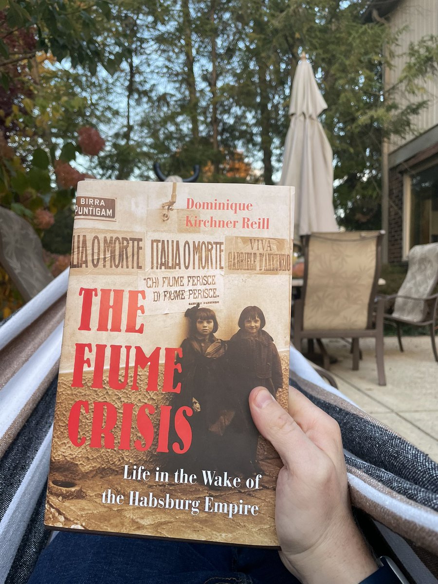 BooksandViews's tweet photo. There’s something wonderfully incongruent about reading a book with crisis in the title while you’re laying in a hammock https://t.co/hIJhx7f3FX