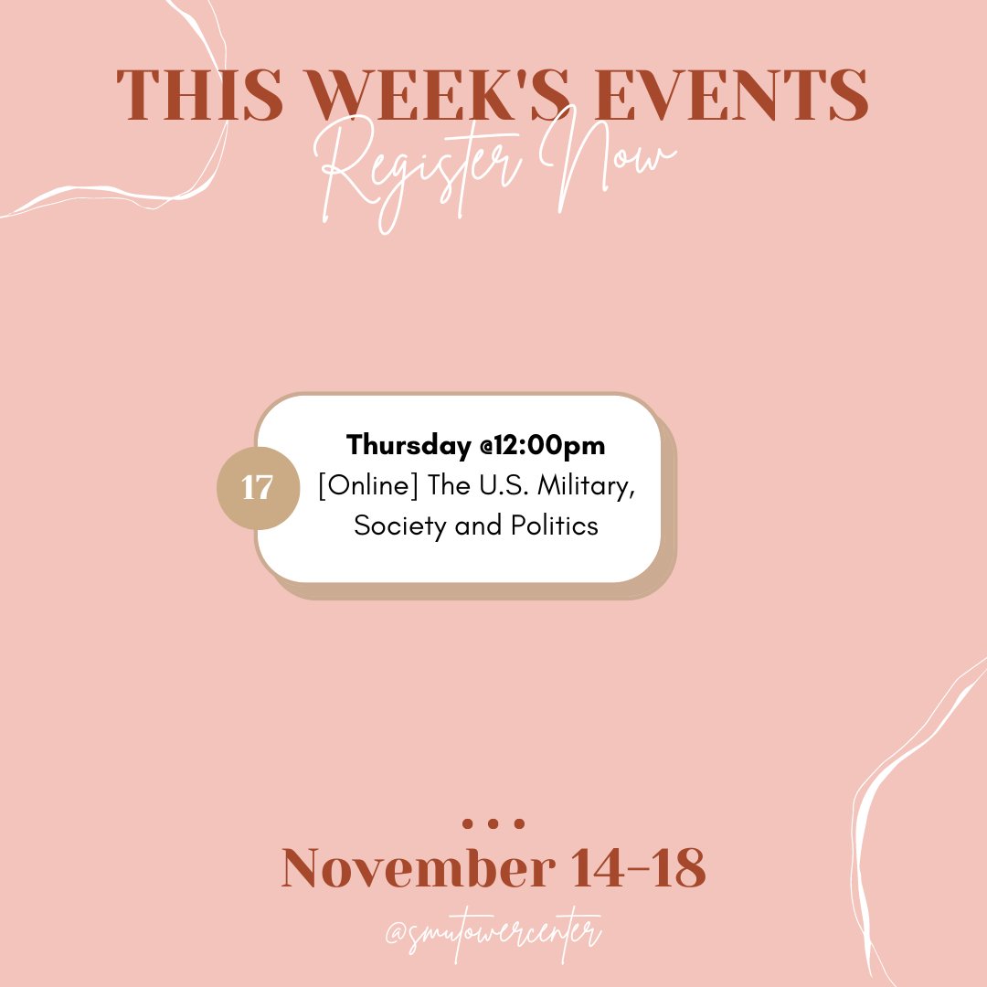 SMU Tower Center (@smutowercenter) on Twitter photo 