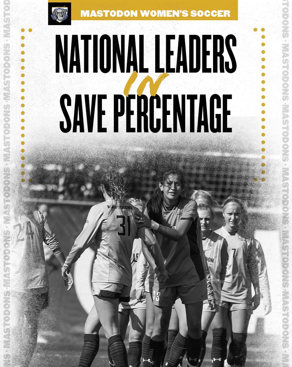 MastodonWSoccer's tweet photo. The Mastodons are stopping just about everything this season 🙌

#FeelTheRumble #HLWSOC
@NCAASoccer @HorizonLeague https://t.co/KdgDt4O5Ch
