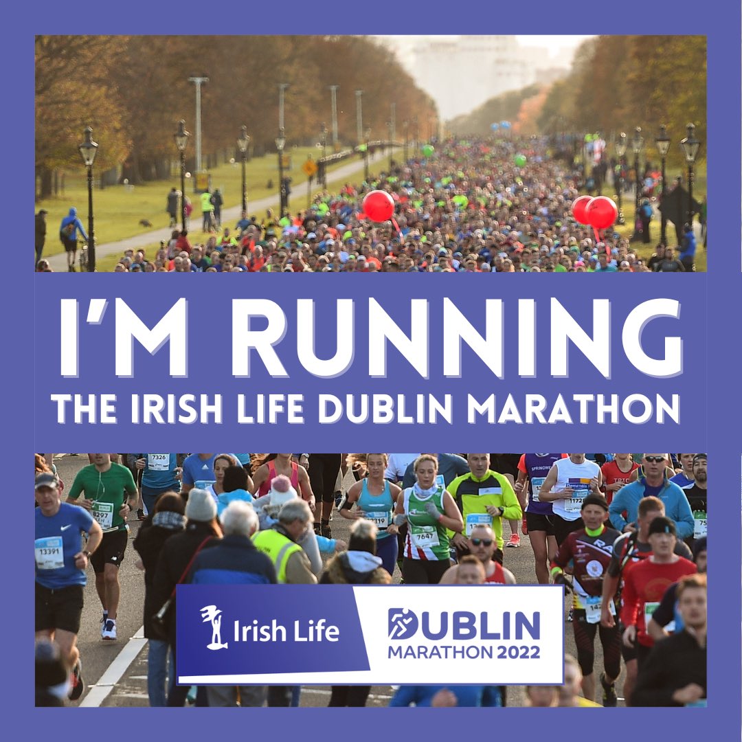 25,000 participants are registered & ready to take on the #IrishLifeDublinMarathon this weekend and we can’t wait to see all your faces again! 🥰 Share this image & tell the 🌎 that you’re running on the 30th Oct! 🏃🏻‍♂️ #PowerOfSupport