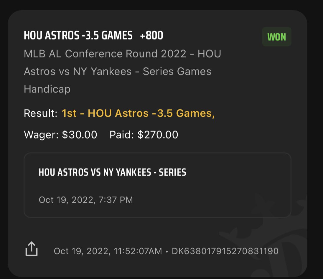 Cloverhopper51's tweet photo. @OnlyDubsBets @mal8384                  The man called his shot a week ago! Uncle Mal does it again 🔥 https://t.co/o6U0ghMhCS