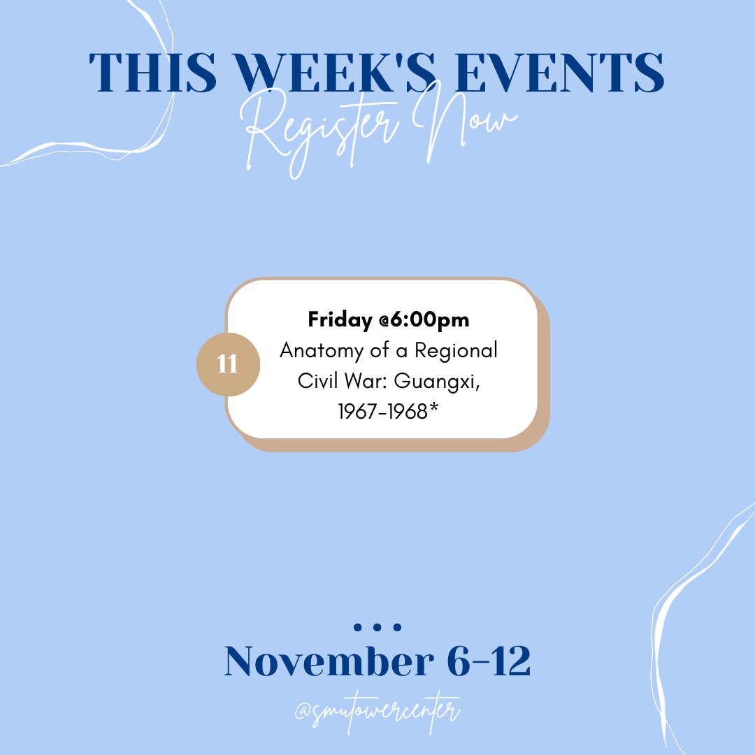 Here is what is happening this week at the Tower Center!