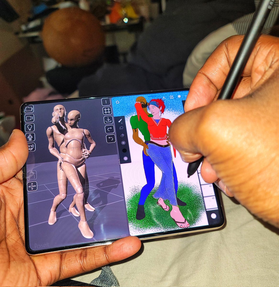 alionlikemane's tweet photo. @F2O_Official Not to mention just how often I'm gettin' it in just like this with #PoseIt and #InfinitePainter https://t.co/yljizQ12yx