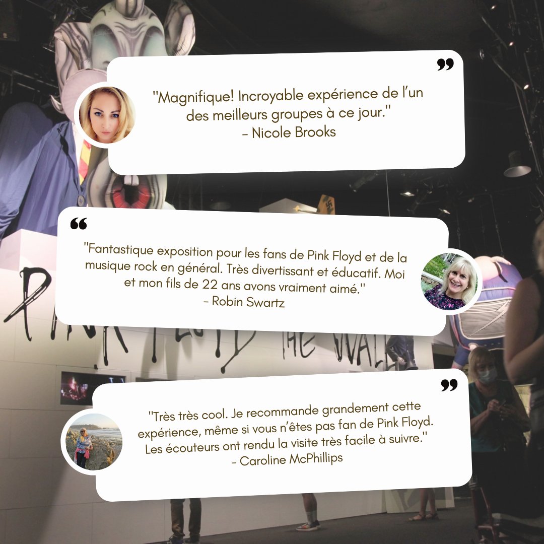 Des fans du monde entier adorent l'exposition! Achetez vos billets dès maintenant en cliquant ici: bit.ly/3ESzBzl! 🎟

#TheirMortalRemains #PinkFloydMontreal #PinkFloyd