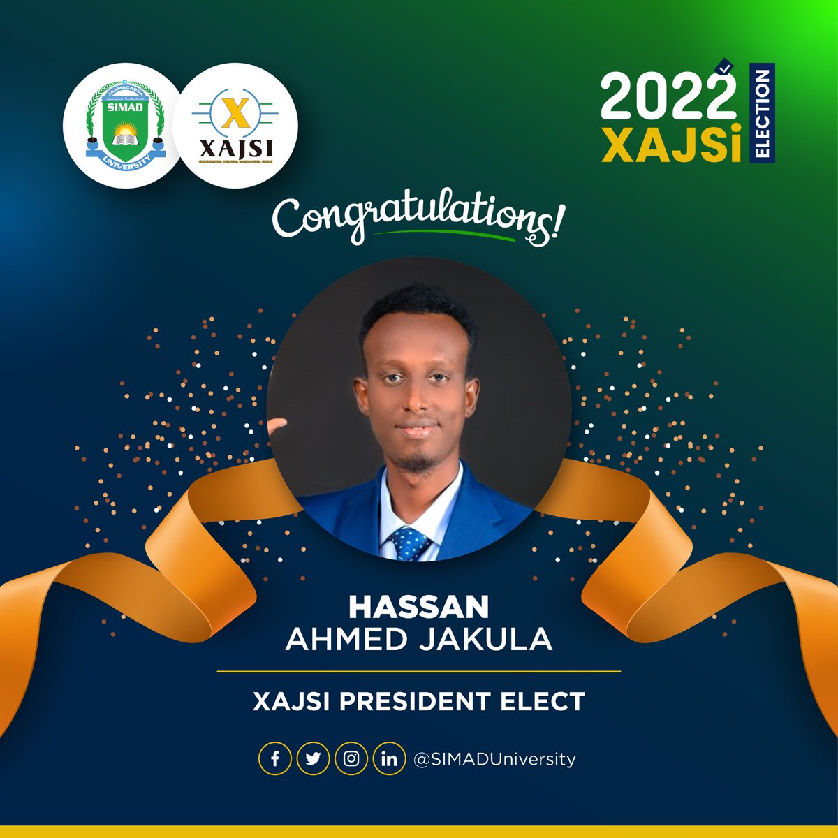 OFFICIAL: Announcing the election results of our student government. Congratulations to the elected President! #XAJSiElection2022