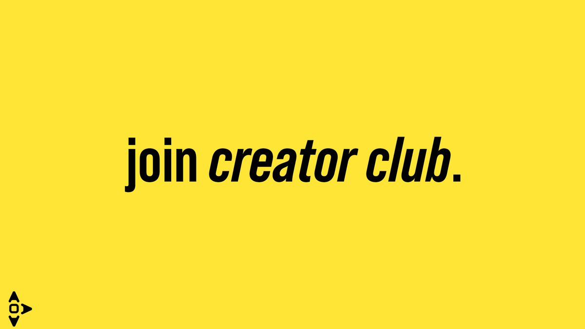 PlayVector3's tweet photo. Want EVEN MORE perks? Join the ✨Creator Club✨ for an exclusive lounge in the server to get help faster and meet others!

All you have to do to join is RETWEET and REPLY "creator" and we'll DM you a special invite link! (must be following) https://t.co/rl0F4SmCQB