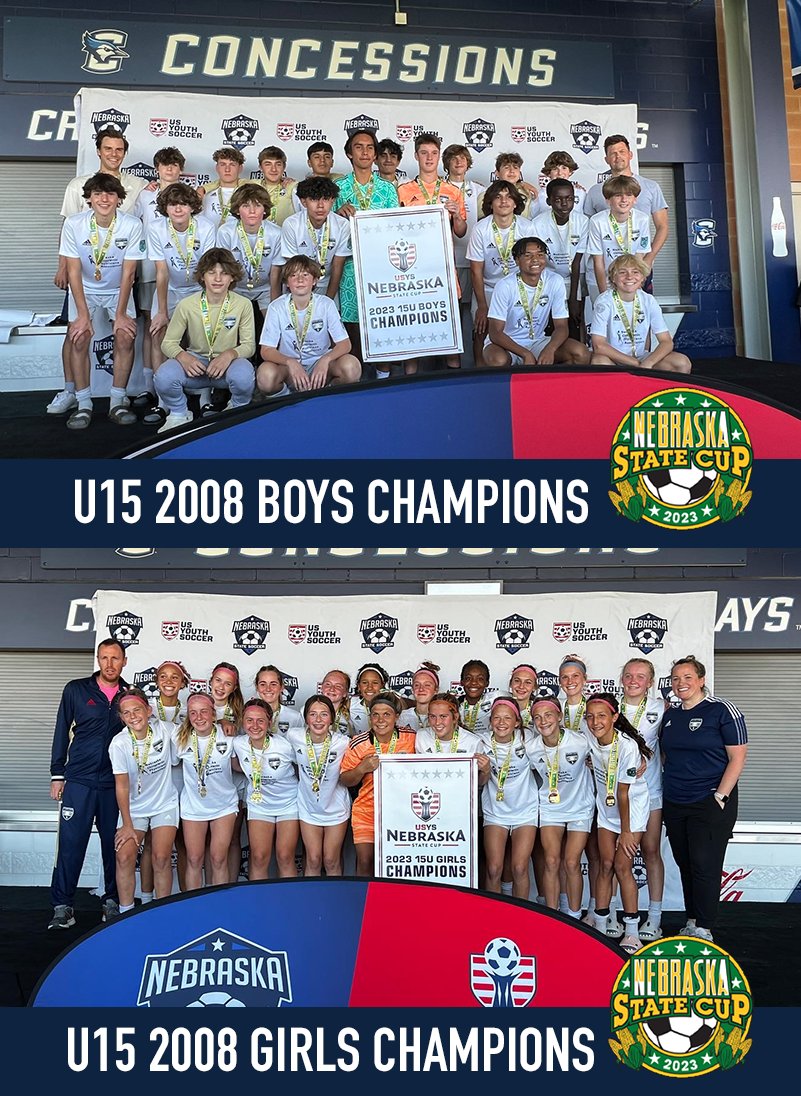🚨STATE CUP RESULTS🚨
Congratulations to our 8 teams that made it to the finals! Every game was a battle &amp; our players left it all on the field. Six teams walked away with the State 🏆 &amp; will represent NE this summer at Regionals! <a href="/sportingkcyouth/">Sporting KC Youth Soccer</a> <a href="/SNFC_ECNL/">SportingNebraskaFC-ECNL</a>