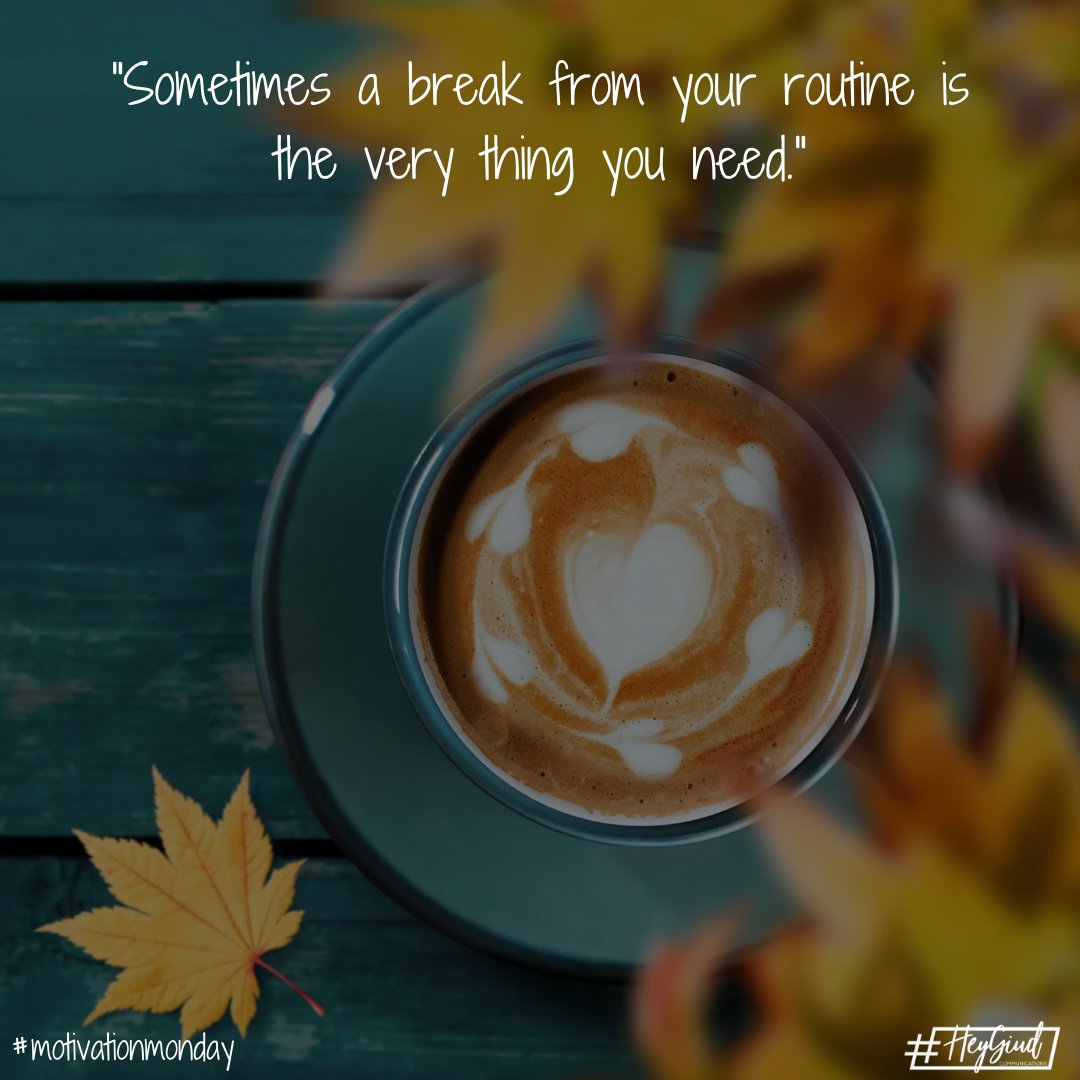 HeyGiudDSM's tweet photo. "Sometimes, a break from your routine is the very thing you need."

Sometimes taking a break and resting is the most productive thing you can do. I know I need to do it more often. Recharging is important.

When is the last time you took time off to do absolutely nothing? https://t.co/tNpOmgd9af