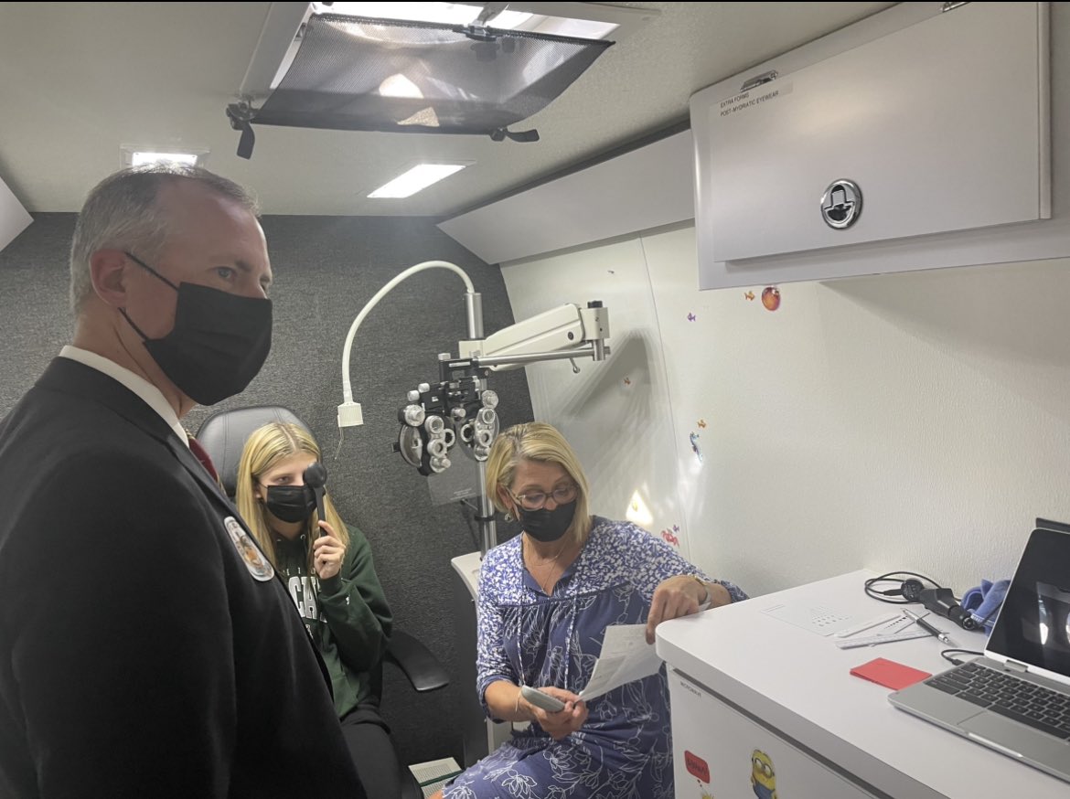 OhioTreasurer's tweet photo. Through #ResultsOHIO, we’ve created a new avenue for bold and innovative solutions to take shape – all while protecting taxpayer dollars.  

Today, I got to observe the @VisiontoLearn mobile vision clinic in action serving students in Meigs Co.  

The power of finance at work 👓 https://t.co/jMxQpbDFQB