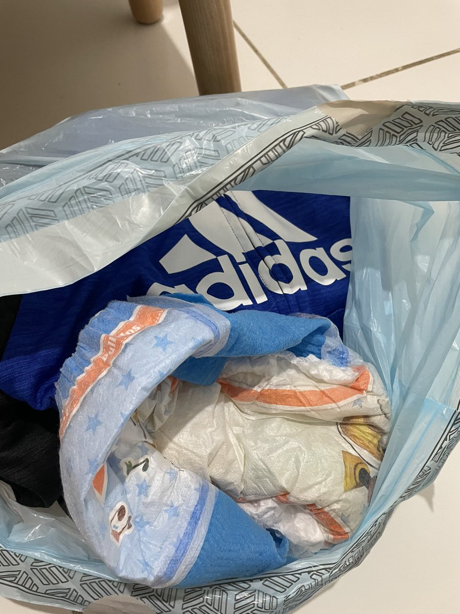 Just taking out the garbage. #adidas