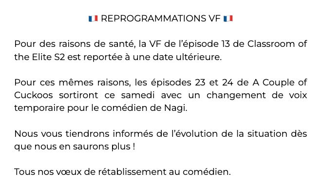 Crunchyroll FR ✨ (@Crunchyroll_fr) on Twitter photo 2022-10-24 18:49:00