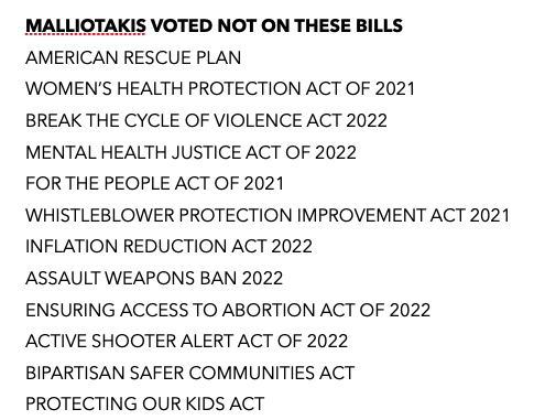 ElenaArena4's tweet photo. @NMalliotakis You have no solutions and you vote against anything that GOP doesn't put forward. When you are the minority you compromise. You did nothing and your first vote was against our democracy. WAKE UP! #VoteMaxRose https://t.co/6uZzdehwX7