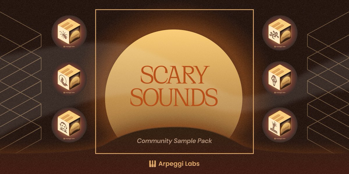 arpeggi_labs's tweet photo. 🎃 In honor of #Halloween, we're hosting our first community-sourced sample pack with scary sounds from all of you! Use the powers of divination to conjure creepy, freaky, and ghostly sounds, and submit them to receive an Undead #POAP: https://t.co/5ts5lsvgK6 🧟 https://t.co/yUNu3wiA0w