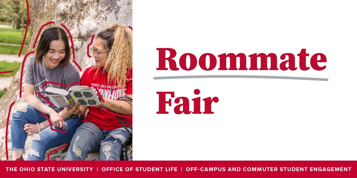Still looking for a roommate? It's never too late! OCCSE is hosting an in-person roommate fair this Thursday (10/27) from 4:30-6PM. This event will take place in the Center for Belonging and Social Change’s Alonso Family Room. Click the link to register: go.osu.edu/roommatefairs