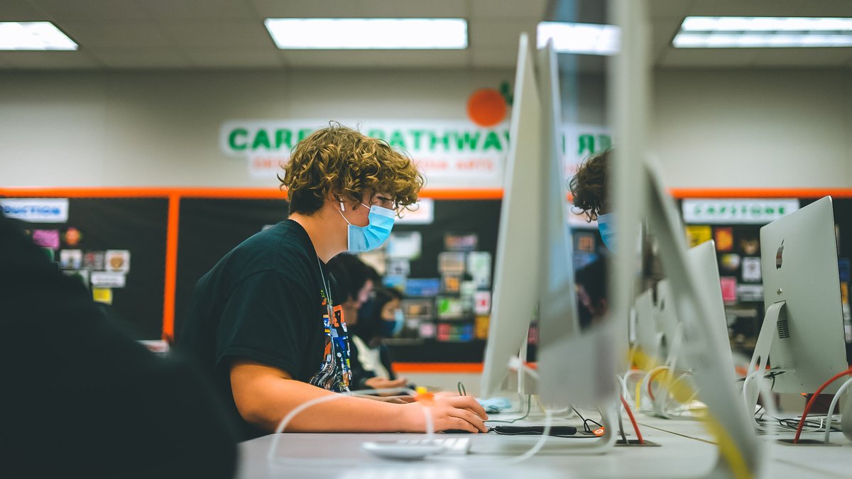 NorthOCROP's tweet photo. Students at @EsperanzaAztecs are thriving with #NOCROP instructor Marie Shirran.
-
In the first 7 weeks of class, DVMA students have completed 28 projects for clients and/or tasks to improve the classroom.
-
#ROP #CTE #CareerTechEd #DesignVisual #GraphicDesign #CareerPathway https://t.co/lX02IXik9O