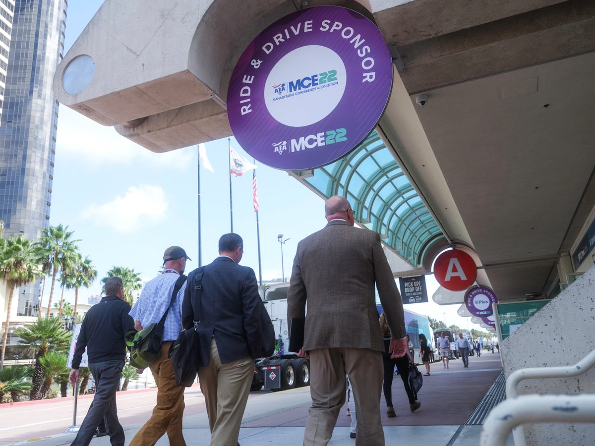 TuSimpleAI's tweet image. Join us at booth 13105 this week at the #ATAmce22 show in San Diego to see how we’re working to change the way freight is transported with autonomous trucks. @TRUCKINGdotORG