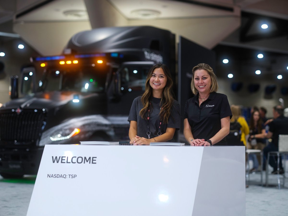 TuSimpleAI's tweet image. Join us at booth 13105 this week at the #ATAmce22 show in San Diego to see how we’re working to change the way freight is transported with autonomous trucks. @TRUCKINGdotORG