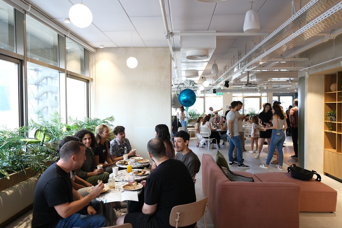 torq_io's tweet photo. We opened an amazing new headquarters with beautiful decor, a great rooftop in the middle of Tel Aviv and of course, great coffee. We're so excited! This is a big milestone for Torq.

https://t.co/TTKOSG9gIg

#techjobs #newoffice #companyculture #LifeatTorq #TorqSecurity https://t.co/aHUGxtPOJf